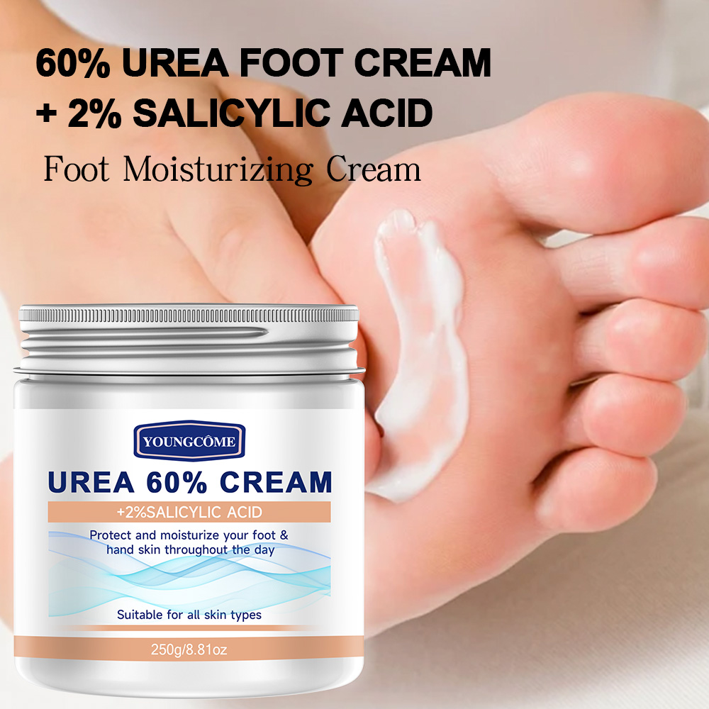 Urea Foot Cream - ヤングカム 250g 尿素クリーム サリチル酸配合 - 乾燥肌用保湿ハンドフットクリーム