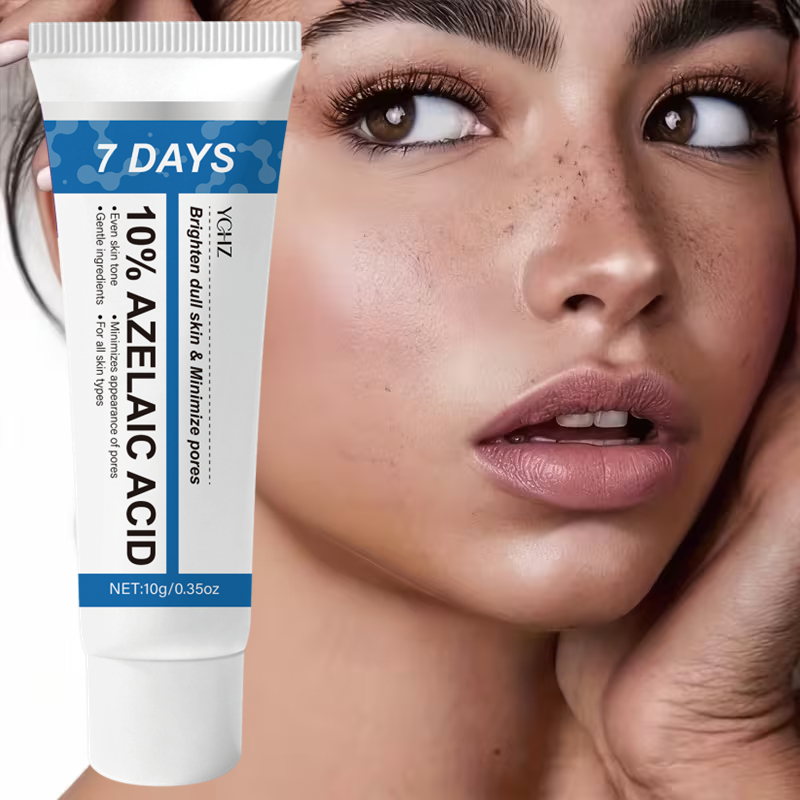 Skincare Glowing - 7デイズ アゼライン酸 スポットフェーディング スムージングクリーム、ナイアシンアミドとビタミンC配合、シミを薄くし、肌のトーンを均一にします。ライトベージュカラーで、肌を明るくします。深く潤いを与え、肌をなめらかにします。持ち運びに便利なチューブデザイン。