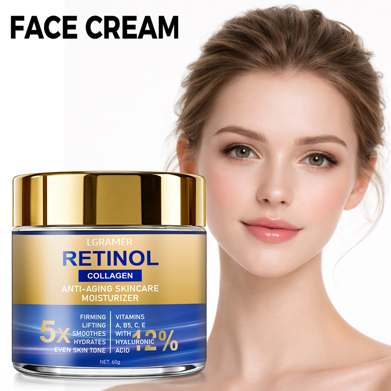 Retinol Cream - レチノールフェイスクリーム保湿しわ除去剤コラーゲンヒアルロン酸クリーム 30 グラム/60 グラムスキンケア化粧品女性 & 男性用