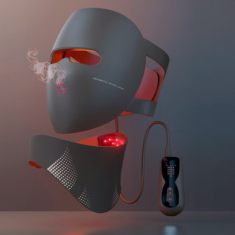 Face Mask Skincare - 高品質ソフトシリコン3C LEDフェイスネックマスクライトセラピー人間工学に基づいたデザインで、自宅や旅行で真のアンチエイジングスキンケアを実現