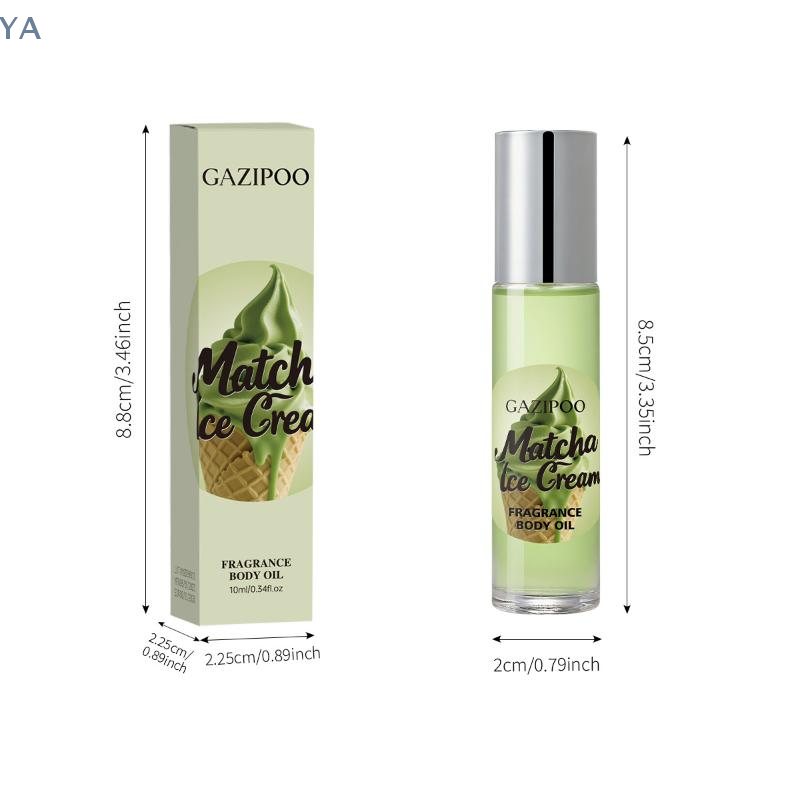 Body Lotion - 抹茶アイスクリームロールオンフレグランスオイル 長時間持続 女性用フレグランスボディオイル 携帯ミニフレグランス 毎日使える