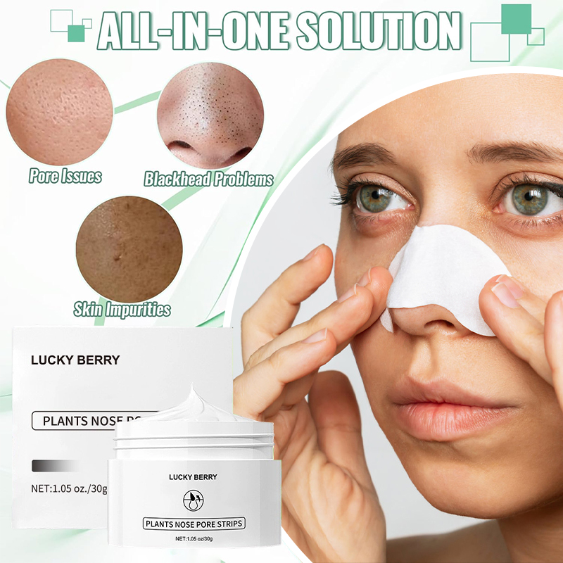 Skincare China - ホワイトクレイディープクレンジングノーズマスク – Tゾーン用ピールオフ毛穴浄化マスク、オイルコントロール、黒ずみケア、穏やかな肌の浄化