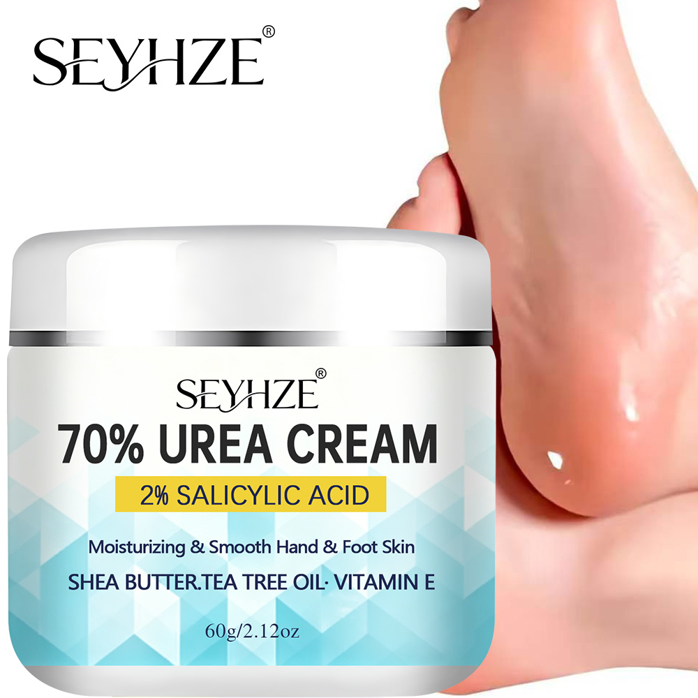 Urea Foot Cream - SEYHZE 70%尿素+サリチル酸ハンド＆フットクリーム – ホホバオイル、アロエベラ、ココナッツオイル+ティーツリー、ヒアルロン酸 | 48H