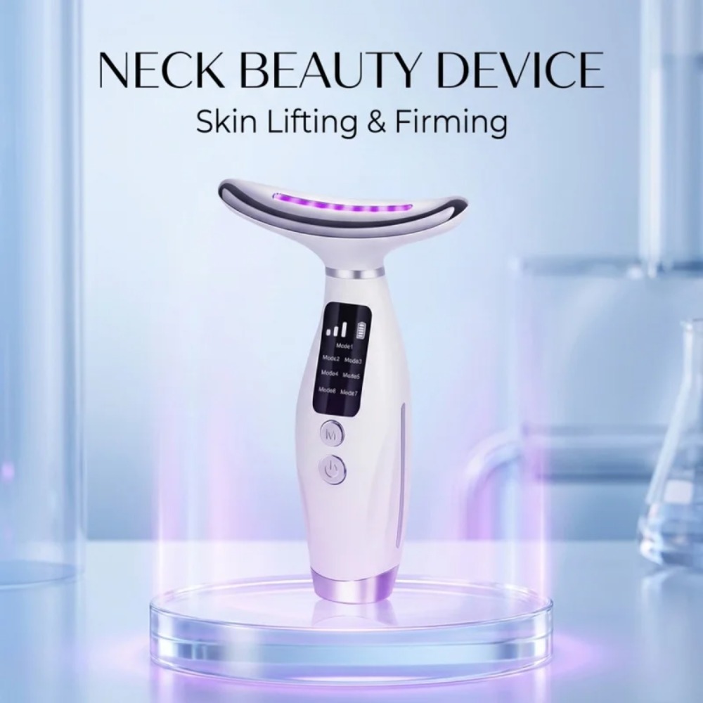 ネックフェイスリフティングマッサージャー 7 色ライト LE - Skincare Glowing のレビューと価格