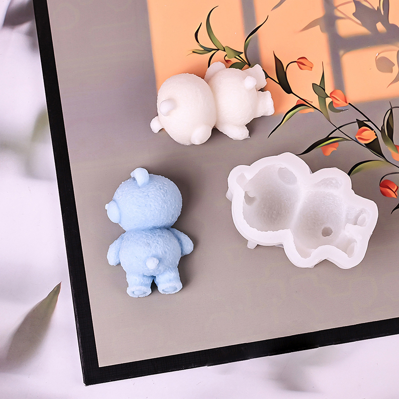 新しい可愛い3D寝ているクマのムースケーキ型、アイスクリーム - Night Cream のレビューと価格