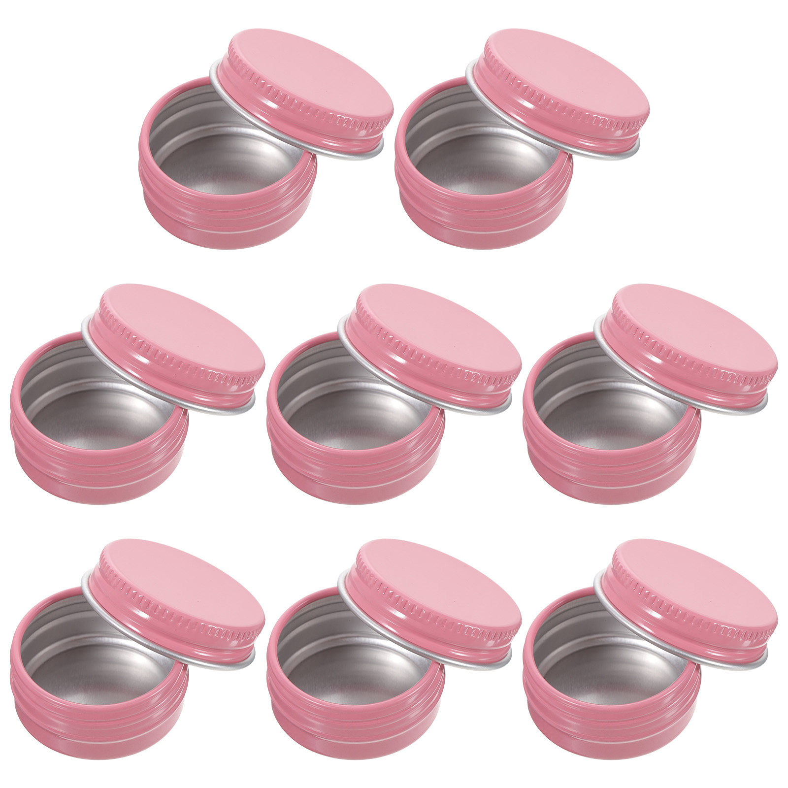 8個入り、丸型アルミ製の空容器。防水仕様で、DIY化粧品やク - Lip Balm のレビューと価格
