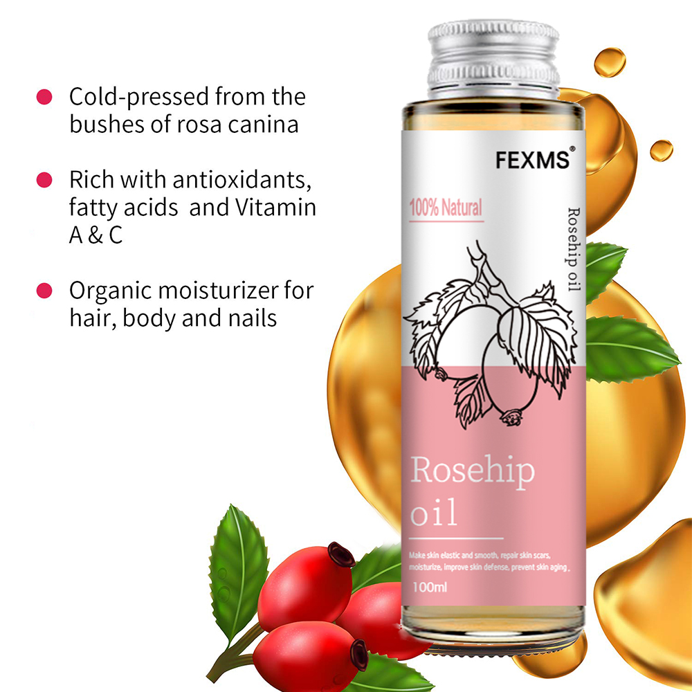 ローズヒップシードオイル、100% 純粋な有機未精製コールド - Face Oil Rosehip のレビューと価格