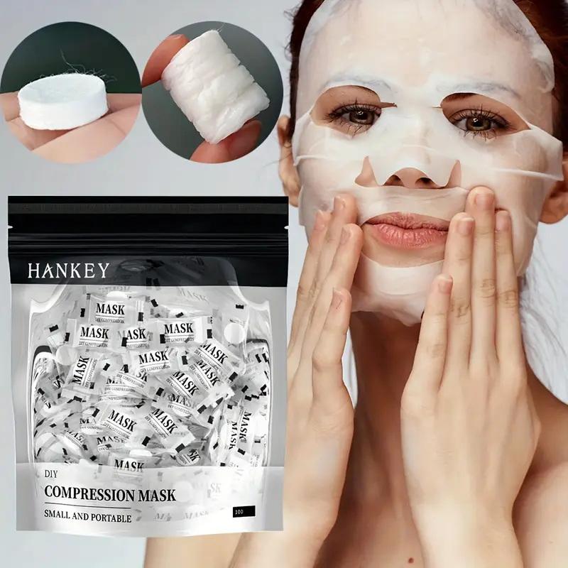 **100 個使い捨て圧縮フェイシャルマスクポータブル旅行用 - Face Mask Skincare のレビューと価格