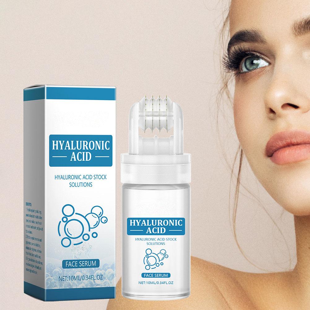ヒアルロン酸配合のフェイスセラム 10ml。ローラー型アプリ - Face Moisturizer のレビューと価格