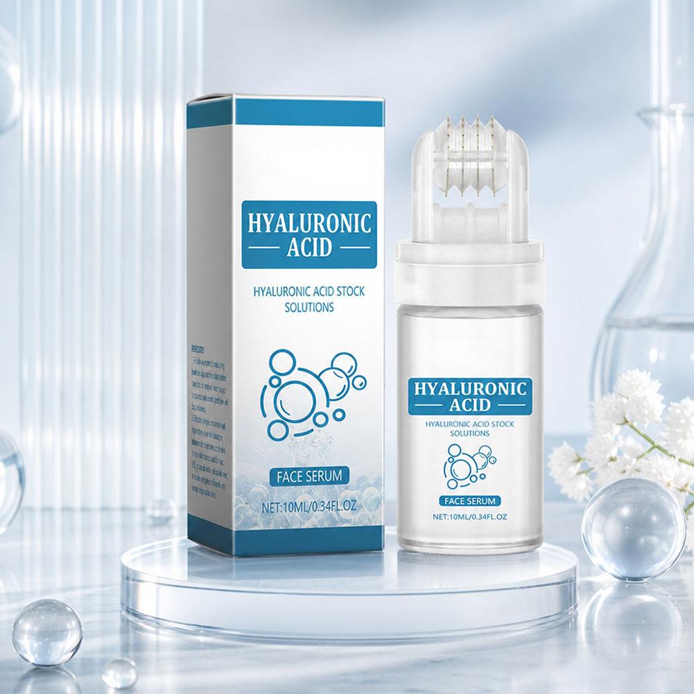 ヒアルロン酸配合のフェイスセラム 10ml。ローラー型アプリ - Face Moisturizer のレビューと価格