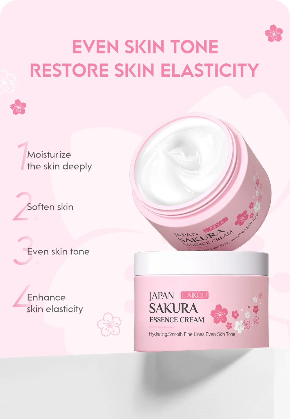 LAIKOU 日本桜エッセンスクリーム 保湿スムースファイン - Vitamin C Serum のレビューと価格