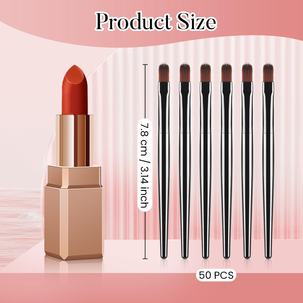 50/100 個使い捨てリップブラシセット口紅グロスワンドア - Lip Balm のレビューと価格