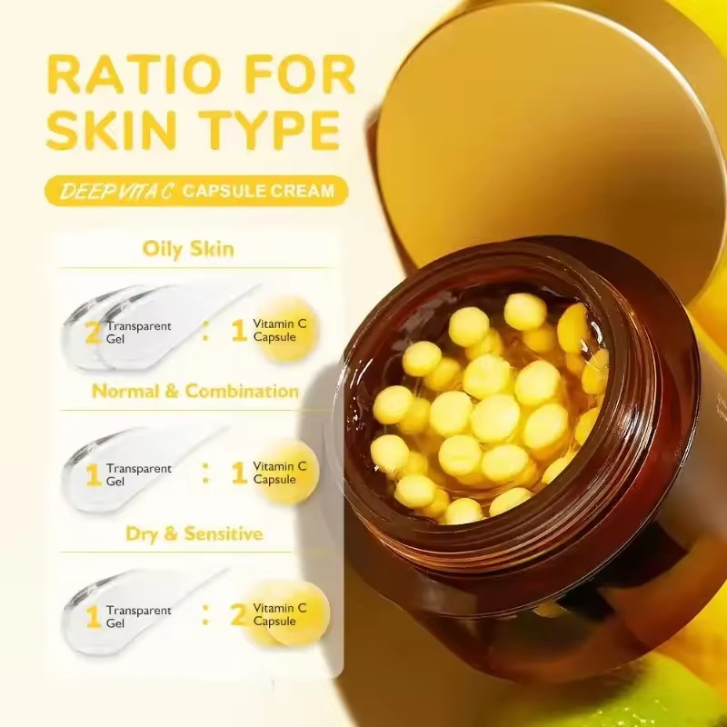 ディープビタミン C ゴールデンカプセル顔保湿剤リポソームカ - Vitamin C Serum のレビューと価格