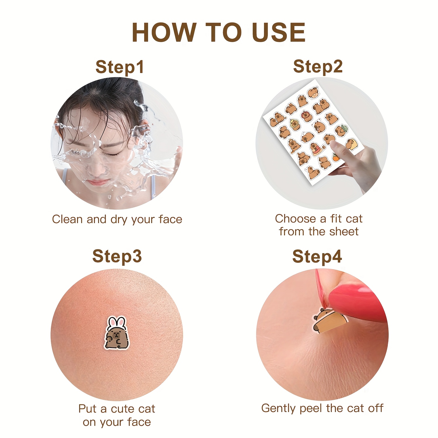 カピバラ型ニキビパッチ、フェイシャルカバー - 無香料、パラ - Face Oil のレビューと価格