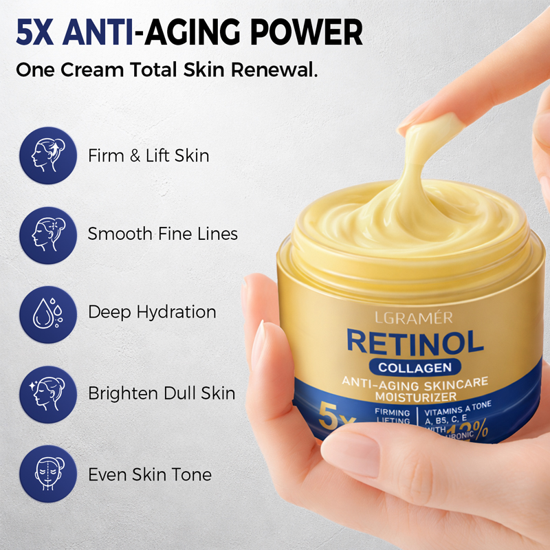 レチノールフェイスクリーム保湿しわ除去剤コラーゲンヒアルロン - Retinol Cream のレビューと価格