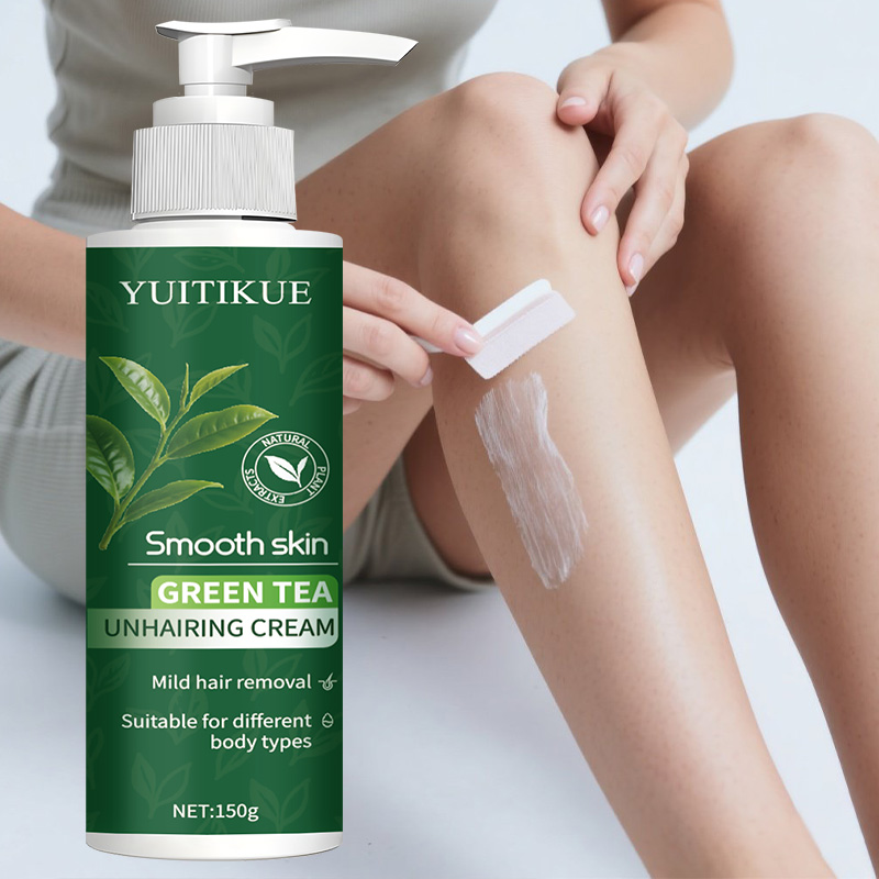 YUITIKUE グリーンティー脱毛クリーム 150g、マイ - Body Lotion のレビューと価格