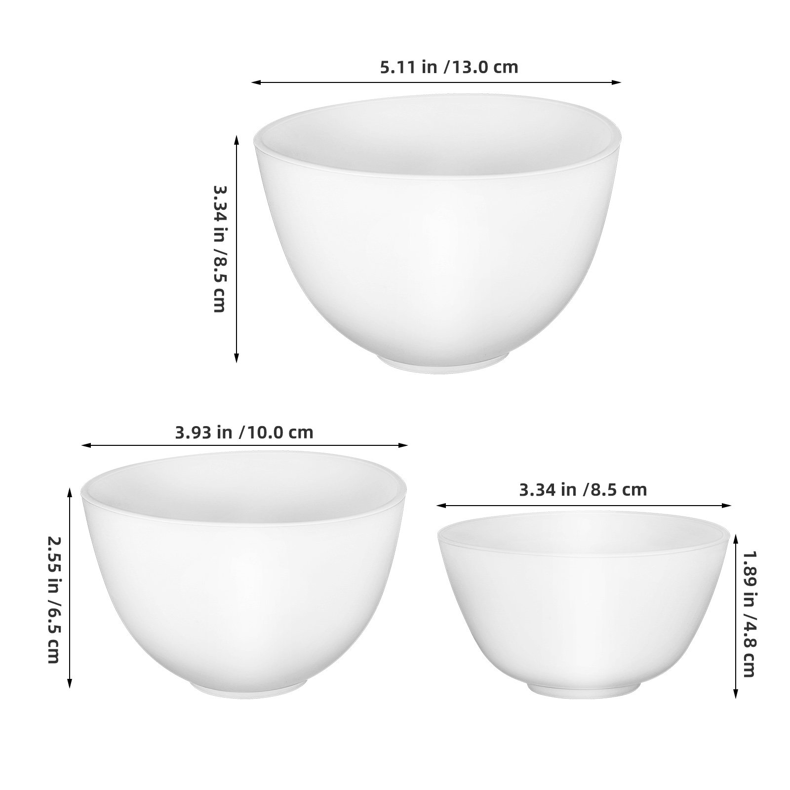 3個入り シリコン製 マスクボウル（小・中・大） 柔らかく伸 - Body Lotion のレビューと価格