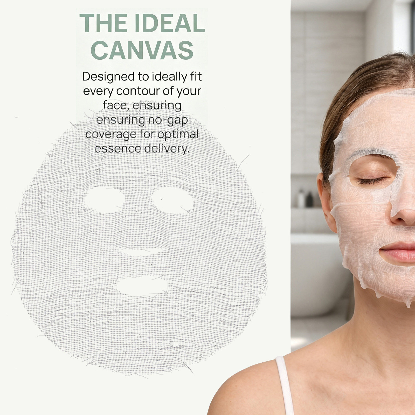 美容師用フェイスコットンパッド100枚入り。ガーゼ製で、顔に - Face Mask Skincare のレビューと価格