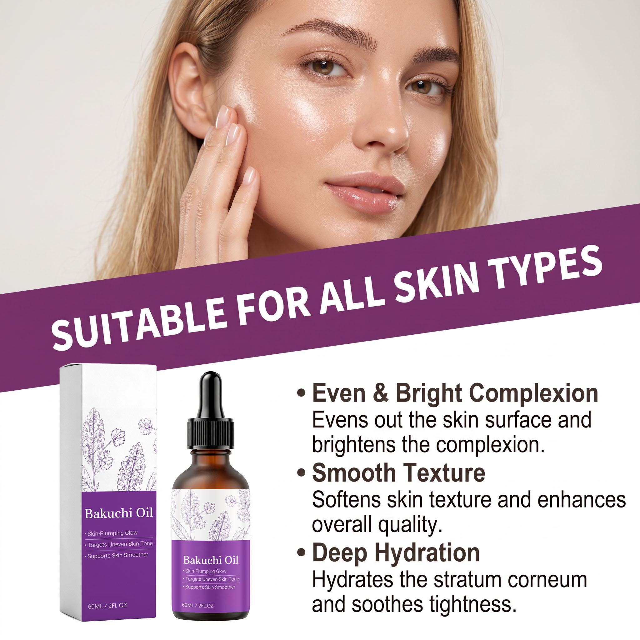 オーガニックバクチオールオイルセラム。植物由来のレチノール代 - Face Oil Rosehip のレビューと価格