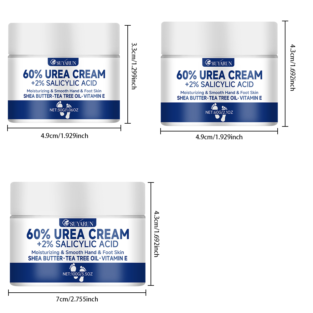 SUYARUN 60% 尿素フット クリーム、かかとのひび割 - Retinol Cream のレビューと価格
